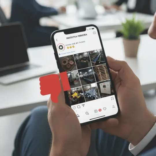 Comunicação e canais digitais amadores, que não geram autoridade.​
